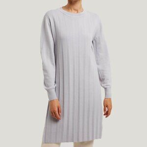 Nwt Gentle Herd Lavender Mellow Split Wool Blend Long Sleeve Knit Tunic L